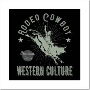 Rodeo Cowboy Western Style Posters and Art